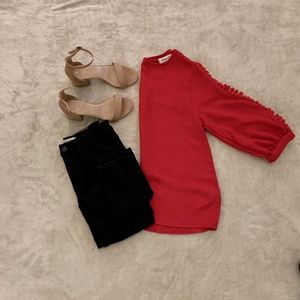 Ginger G Red Blouse